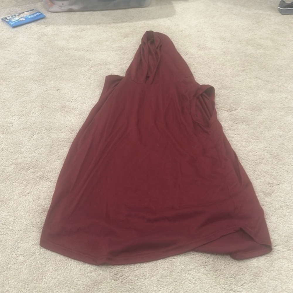 Hoodie tank top workout for men size large